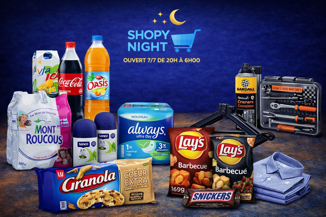 SHOPYNIGHT : VOTRE ÉPICERIE DE NUIT DÉDIÉE À SARCELLES OUVERTE TARD POUR TOUS VOS BESOINS LA NUIT